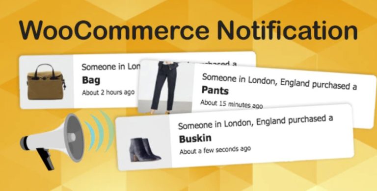 Notification WooCommerce